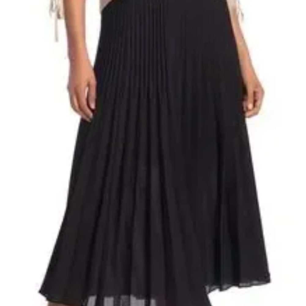 Max Studio Charcoal Gathered Skirt